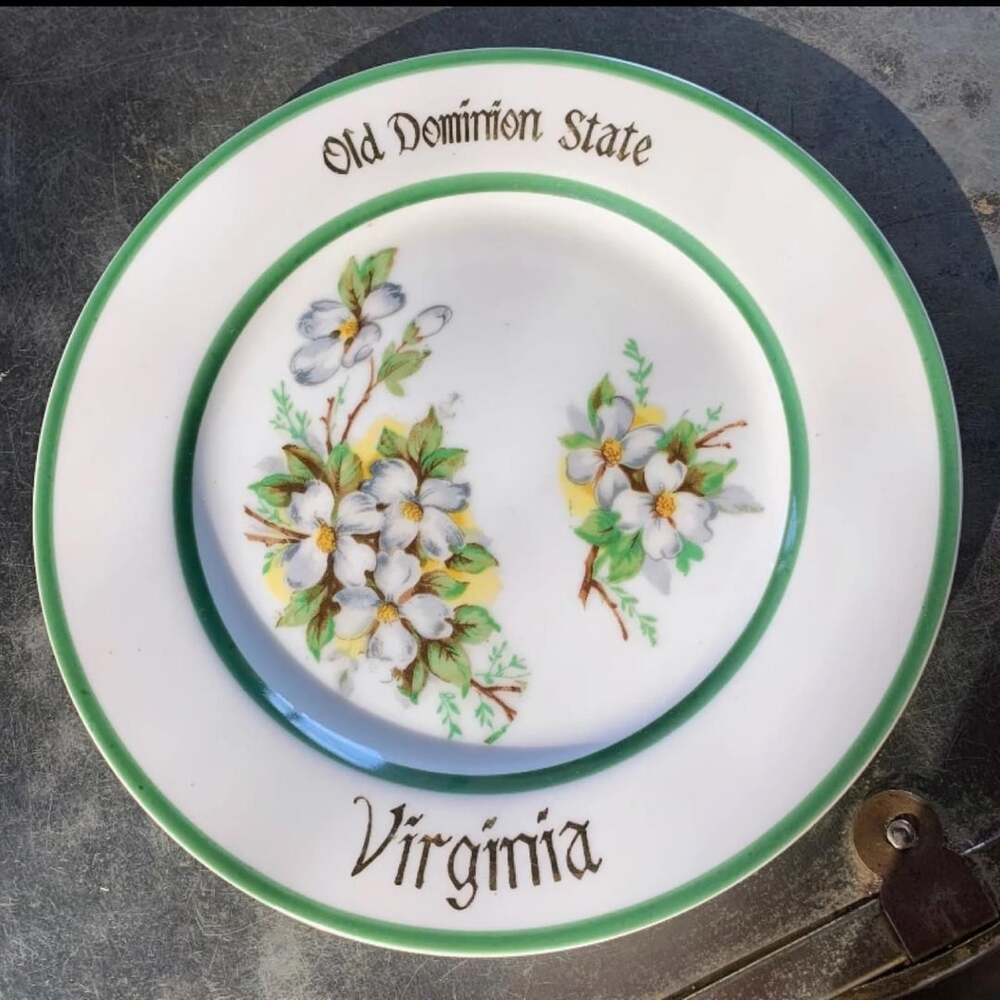 Norcrest Virginia Old Dominion State Dogwood Collector Plate S-44